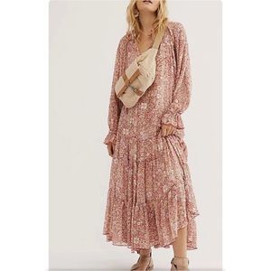 Free People Feeling Groovy Tiered
Floral Maxi Dress Size S